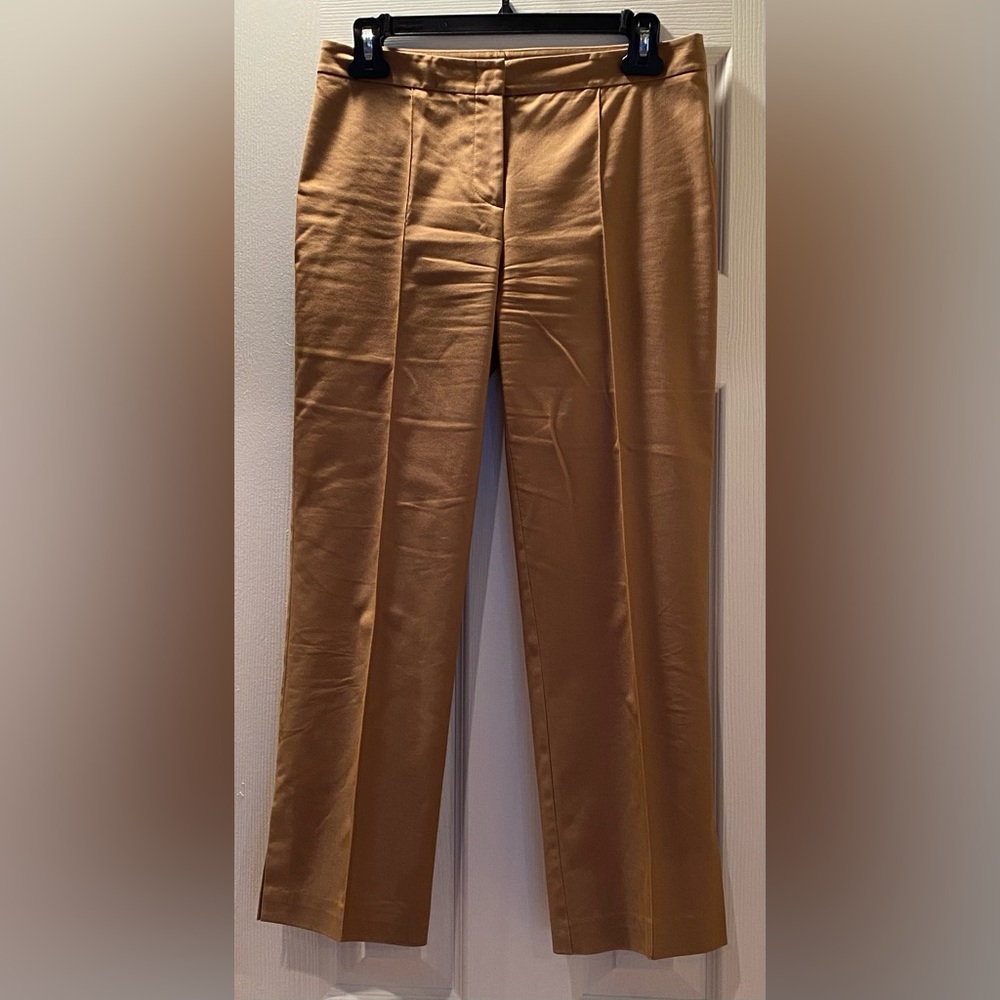 BCBG Maxazria tan ankle length pants size 2
